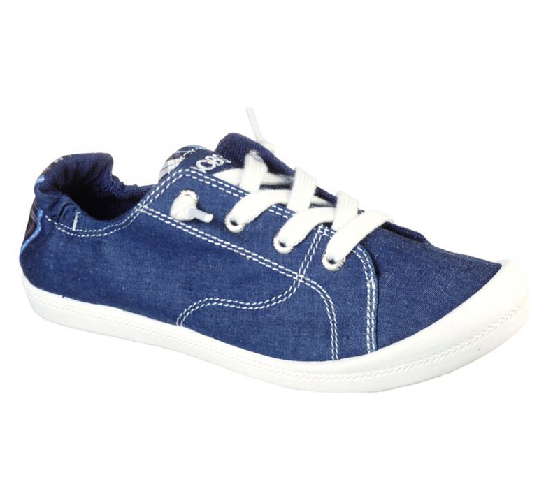 Skechers Dam Blå Slip On - Bobs Beach Bingo - Denim Social - Sverige (QNTOA-7306)